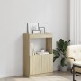 Tall sideboard made of Sonoma oak engineered wood, measuring 63x33x100 cm. by , Bookcases and shelves - Ref: Foro24-855099, P...