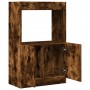 Aparador de madera de ingeniería roble ahumado 63x33x100 c de , Librerías y estanterías - Ref: Foro24-855101, Precio: 68,16 €...