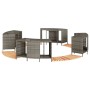 Whirlpool-Badewannenrand aus Akazienholz und grauem synthetischem Rattan. von , Pool- und Spa-Zubehör - Ref: Foro24-3270652, ...