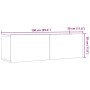 Muebles para TV de pared 2 uds madera envejecida 100x30x30 cm de , Muebles TV - Ref: Foro24-857017, Precio: 88,26 €, Descuent...