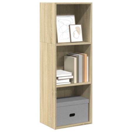 Engineered wood bookshelf in Sonoma oak, 40x30x114 cm. by , Bookcases and shelves - Ref: Foro24-857869, Price: 46,45 €, Disco...