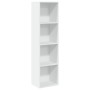 Estantería de madera de ingeniería blanca 40x30x152 cm de , Librerías y estanterías - Ref: Foro24-857876, Precio: 59,81 €, De...