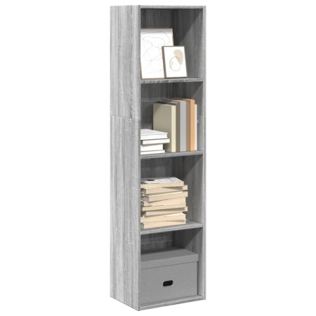 Engineered wood bookshelf in Sonoma gray, 40x30x152 cm. | Foro24|Onlineshop| Casa, Jardín y Más Foro24.es