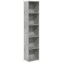 Engineered wood bookshelf in gray concrete 40x30x189 cm by , Bookcases and shelves - Ref: Foro24-857888, Price: 71,04 €, Disc...