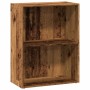 Engineered wood bookshelf in aged color, 60x30x77 cm by , Bookcases and shelves - Ref: Foro24-857897, Price: 42,57 €, Discoun...