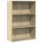 Engineered wood bookshelf in Sonoma oak, 80x30x114 cm. by , Bookcases and shelves - Ref: Foro24-857933, Price: 62,40 €, Disco...