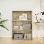 Engineered wood bookshelf in Sonoma oak, 80x30x114 cm. by , Bookcases and shelves - Ref: Foro24-857933, Price: 62,40 €, Disco...