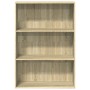 Engineered wood bookshelf in Sonoma oak, 80x30x114 cm. by , Bookcases and shelves - Ref: Foro24-857933, Price: 62,40 €, Disco...