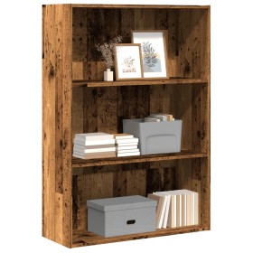 Engineered wood bookshelf in aged color