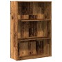 Engineered wood bookshelf in aged color, 80x30x114 cm by , Bookcases and shelves - Ref: Foro24-857938, Price: 62,40 €, Discou...