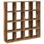 Estantería madera de ingeniería envejecida 137,5x29x137,5 cm de , Librerías y estanterías - Ref: Foro24-3310296, Precio: 137,...