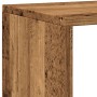 Aged engineered wood bookshelf 137.5x29x137.5 cm by , Bookcases and shelves - Ref: Foro24-3310296, Price: 137,61 €, Discount: %