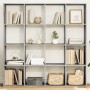 Engineered wood Sonoma gray bookshelf 137.5x29x137.5 cm | Foro24|Onlineshop| Casa, Jardín y Más Foro24.es