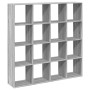 Engineered wood Sonoma gray bookshelf 137.5x29x137.5 cm | Foro24|Onlineshop| Casa, Jardín y Más Foro24.es