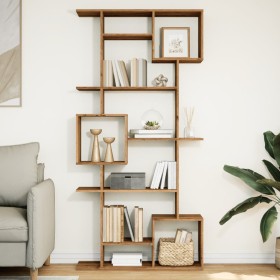 Engineered wood bookshelf in artisan oak, 92x29x188 cm by , Bookcases and shelves - Ref: Foro24-3310324, Price: 112,86 €, Dis...