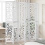 6-panel solid Paulownia wood white room divider by , Room dividers - Ref: Foro24-358748, Price: 186,75 €, Discount: %