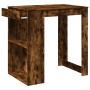 High bar table made of smoked oak engineered wood, 102x70x103.5cm by , Kitchen and dining tables - Ref: Foro24-3309325, Price...