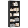 Estantería madera ingeniería negra 80x30x189 cm de , Librerías y estanterías - Ref: Foro24-3314670, Precio: 106,82 €, Descuen...