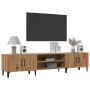 TV stand made of engineered oak wood, artisan style, 180x31.5x40 cm by , TV Furniture - Ref: Foro24-857144, Price: 105,26 €, ...