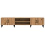 TV stand made of engineered oak wood, artisan style, 180x31.5x40 cm by , TV Furniture - Ref: Foro24-857144, Price: 105,26 €, ...