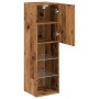 TV stands with LED lights 2 units aged wood 30.5x30x102 cm by , TV Furniture - Ref: Foro24-857677, Price: 111,55 €, Discount: %