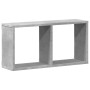 Wall-mounted cabinet made of gray concrete wood engineering, measuring 60x16x30 cm. by , Shelves and shelves - Ref: Foro24-85...