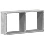 Wall-mounted cabinet made of gray concrete wood engineering, measuring 60x16x30 cm. by , Shelves and shelves - Ref: Foro24-85...