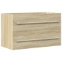 Armario para lavabo aglomerado madera envejecida 80x38,5x48 cm de , Muebles de baño - Ref: Foro24-856227, Precio: 63,59 €, De...