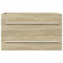 Armario para lavabo aglomerado madera envejecida 80x38,5x48 cm de , Muebles de baño - Ref: Foro24-856227, Precio: 63,59 €, De...