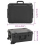 Black PP portable flight case 62.5x50x28.5 cm by , Camera bags and cases - Ref: Foro24-4007252, Price: 178,46 €, Discount: %