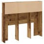 Cabecero armario madera ingeniería envejecida 120x19x103,5 cm de , Taquillas y armarios de almacenamiento - Ref: Foro24-85686...