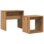 Mesas de centro apilables 2 uds madera ingeniería roble artisan de , Mesas de centro - Ref: Foro24-856051, Precio: 46,90 €, D...