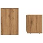 Mesas de centro apilables 2 uds madera ingeniería roble artisan de , Mesas de centro - Ref: Foro24-856051, Precio: 46,90 €, D...