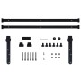 Kit mini puerta corredera de armario acero carbono 183 cm de vidaXL, Marcos de puertas - Ref: Foro24-148013, Precio: 24,90 €,...