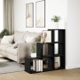 3-level black engineered wood divider bookcase 99x29x99 cm by , Bookcases and shelves - Ref: Foro24-857959, Price: 65,13 €, D...