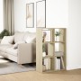 Wooden room divider bookcase in Sonoma oak engineering 69.5x29x103.5cm by , Bookcases and shelves - Ref: Foro24-858014, Price...