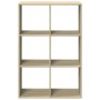 Wooden room divider bookcase in Sonoma oak engineering 69.5x29x103.5cm by , Bookcases and shelves - Ref: Foro24-858014, Price...