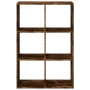 Smoked oak wood divider bookcase 69.5x29x103.5 cm by , Bookcases and shelves - Ref: Foro24-858016, Price: 69,97 €, Discount: %