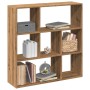 Artisan oak wood divider bookcase 102x29x103.5 cm by , Bookcases and shelves - Ref: Foro24-858056, Price: 81,75 €, Discount: %