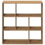 Artisan oak wood divider bookcase 102x29x103.5 cm by , Bookcases and shelves - Ref: Foro24-858056, Price: 81,75 €, Discount: %