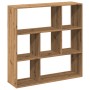 Artisan oak wood divider bookcase 102x29x103.5 cm by , Bookcases and shelves - Ref: Foro24-858056, Price: 81,75 €, Discount: %