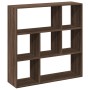 Librería divisora madera marrón roble 102x29x103,5 cm de , Librerías y estanterías - Ref: Foro24-858054, Precio: 83,97 €, Des...