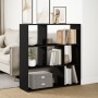 Black engineered wood room divider bookcase 102x29x103.5 cm by , Bookcases and shelves - Ref: Foro24-858049, Price: 86,16 €, ...