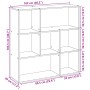 Black engineered wood room divider bookcase 102x29x103.5 cm by , Bookcases and shelves - Ref: Foro24-858049, Price: 86,16 €, ...