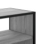 TV stand made of smoked oak wood and metal, measuring 100x31x39.5 cm. by , TV Furniture - Ref: Foro24-848932, Price: 82,99 €,...