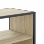 Mueble TV madera ingeniería y metal roble Sonoma 100x31x39,5 cm de , Muebles TV - Ref: Foro24-848930, Precio: 102,02 €, Descu...