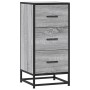 Engineered wood and Sonoma grey metal sideboard 35.5x35x76 cm by , Sideboards - Ref: Foro24-848947, Price: 71,49 €, Discount: %