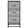 Engineered wood and Sonoma grey metal sideboard 35.5x35x76 cm | Foro24|Onlineshop| Casa, Jardín y Más Foro24.es