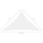 Toldo de vela triangular tela Oxford blanco 3x3x4,24 m de vidaXL, Sombrillas - Ref: Foro24-135282, Precio: 28,69 €, Descuento: %