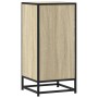 Aparador madera ingeniería y metal roble Sonoma 35,5x35x76 cm de , Aparadores - Ref: Foro24-848945, Precio: 87,93 €, Descuent...